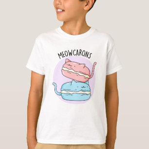 Meowcarons Funny Macaron Pun T-Shirt