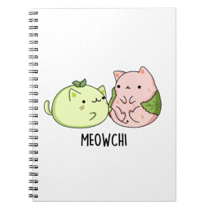 Meowchi Funny Mochi Pun Notizblock
