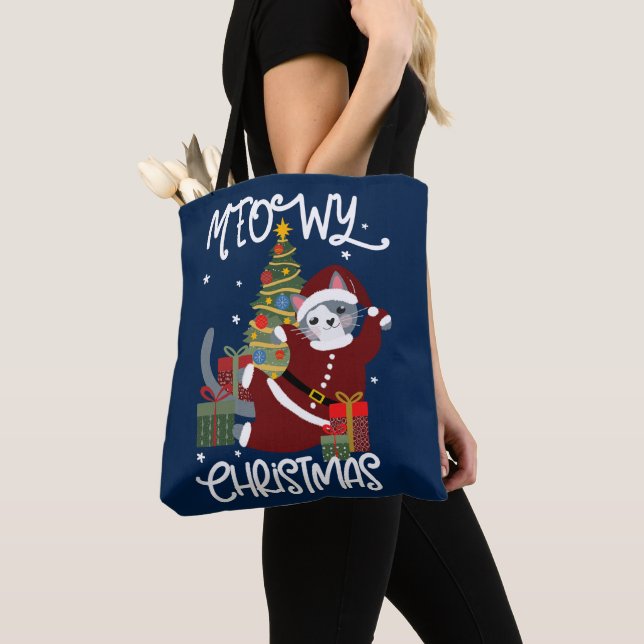 MeowChristmas Niedlich Funny Cat Lover (Von Nahem)