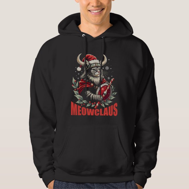 Meowclaus Hoodie (Vorderseite)