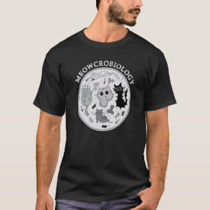 Meowcrobiologie Kat gestörte Bakterienmikrobiologi T-Shirt