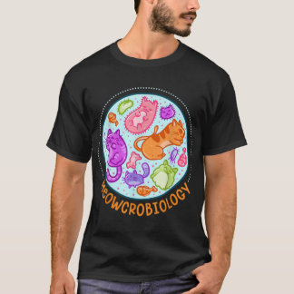 Meowcrobiology Cat Meow Microbiology Science Bakt T-Shirt