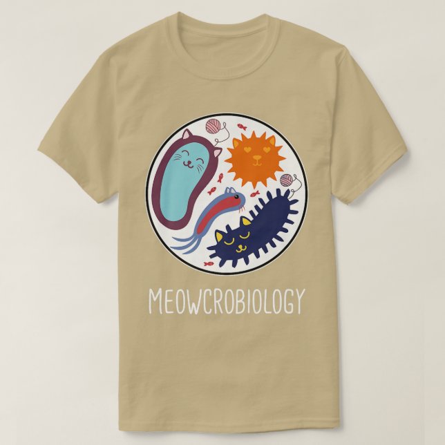 Meowcrobiology Science Cat Lover Premium 1418 T-Shirt (Design vorne)