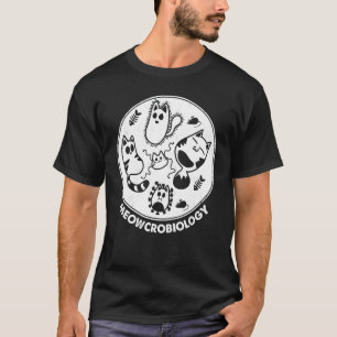 Meowcrobiology Wissenschaft Lustiger Katzenliebhab T-Shirt