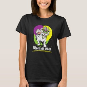 Meowdi Gras Katze Mardi Gras New Orleans Louisian T-Shirt
