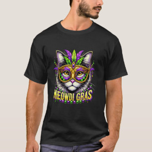 Meowdi Gras Mardi Gras Karneval Haustier Kätzchen T-Shirt