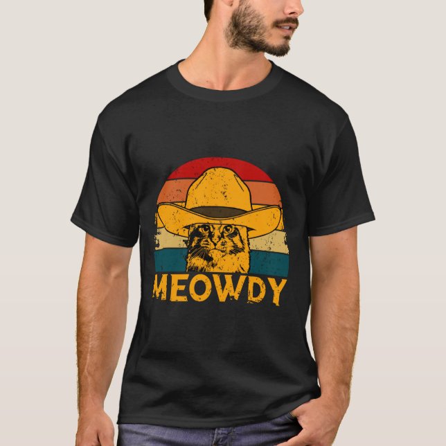 Meowdy Cat  T-Shirt (Vorderseite)