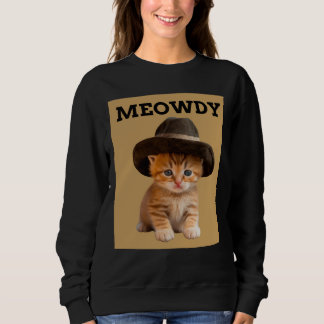 MEOWDY COWBOY KATZE KITTEN T-SHIRT SWEATSHIRT