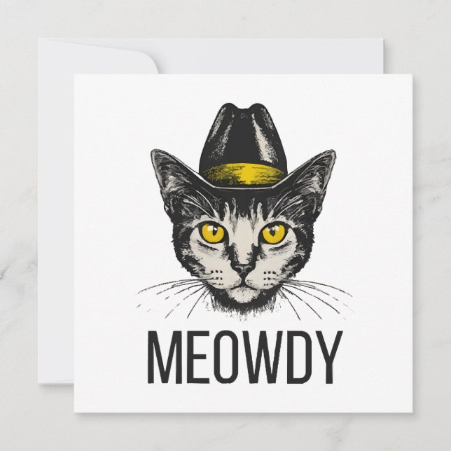 Meowdy Funny Cat (Vorderseite)