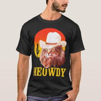 Meowdy - Funny Country Music Cat Cowboy Hat T-Shirt