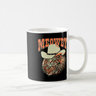 Meowdy! Funny Country Music Cat Cowboy Hat Vintag Kaffeetasse