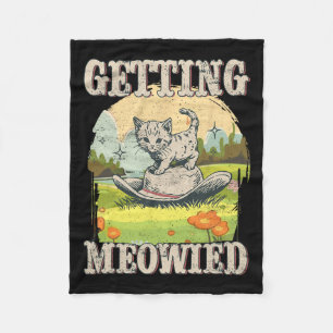 Meowdy Junggeselinnen-Abschied Cowgirl Cowboy Cat Fleecedecke