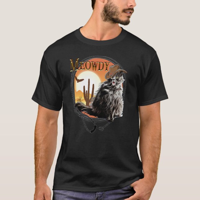 Meowdy Mashup Cat Me T-Shirt (Vorderseite)