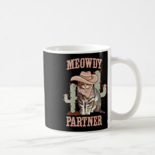 Meowdy Partner Cowboy Cat Western Country Kaffeetasse