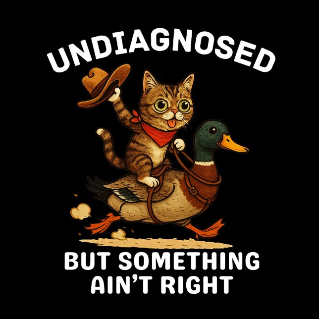 Meowdy Partner Poster Funny Cowboy Cat Light Print (Von Creator hochgeladen)