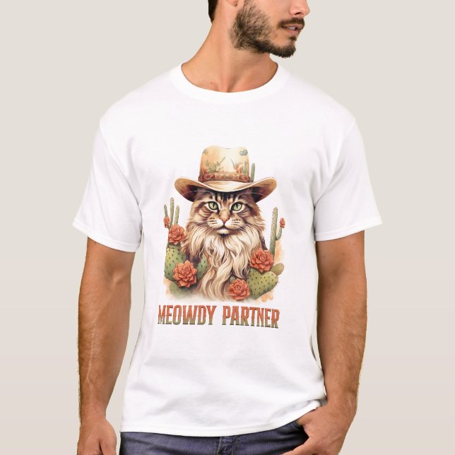 Meowdy Partner T-Shirt (Vorderseite)
