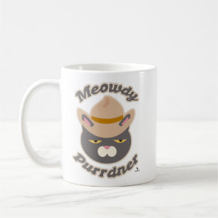 Meowdy Purrdner Howdy Cowboy Hat Cat Fun Kaffeetasse