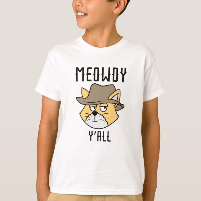 Meowdy Y’all T-Shirt (Vorderseite)