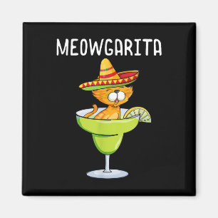 Meowgarita - Cinco De Mayo Margarita Cat Lover Magnet