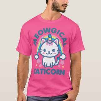 Meowgical Caticorn Kawaii T-Shirt