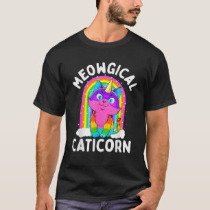 Meowgical Caticorn Unicorn Cat Girls - Kittyco T-Shirt