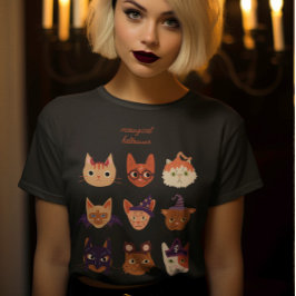 Meowgical Halloween Cats in Kostüm Tri-Blend Shirt