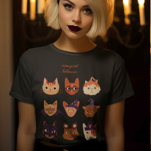 Meowgical Halloween Cats in Kostüm Tri-Blend Shirt