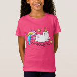 Meowgical Niedlich Unicorty Kitty Glitzer Glitzern T-Shirt<br><div class="desc">Meowgical Niedlich Unicorn Kitty auf einem glänzenden Glitzer,  der Regenbogen und türkisfarbenen Hintergrund funkelt. Einfache Illustration einer lustigen,  ganz neuen mythologischen Kreatur Einhornkatze! Das ist ein großartiges Geschenk für Kinder,  Ihre eigene oder geliebte Nichte oder Neffe. Sei ein kreatives Einhorn!</div>