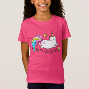 Meowgical Niedlich Unicorty Kitty Glitzer Glitzern T-Shirt