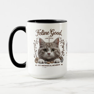 Meowgische Momente 15 oz Combo Cat Lover Tasse S