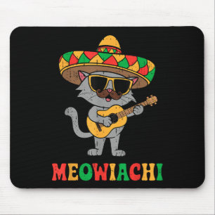 Meowiachi Cat Mariachi Funny Cinco De Mayo Mexican Mousepad