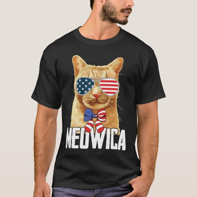 Meowica Cat Day Cat Liebe Kitten House Katzen Katz T-Shirt (Vorderseite)