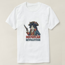 Meowikanische Revolution - Patriotischer KatzenT - T-Shirt