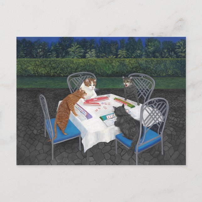 Meowjongg Postkarte (Vorderseite)