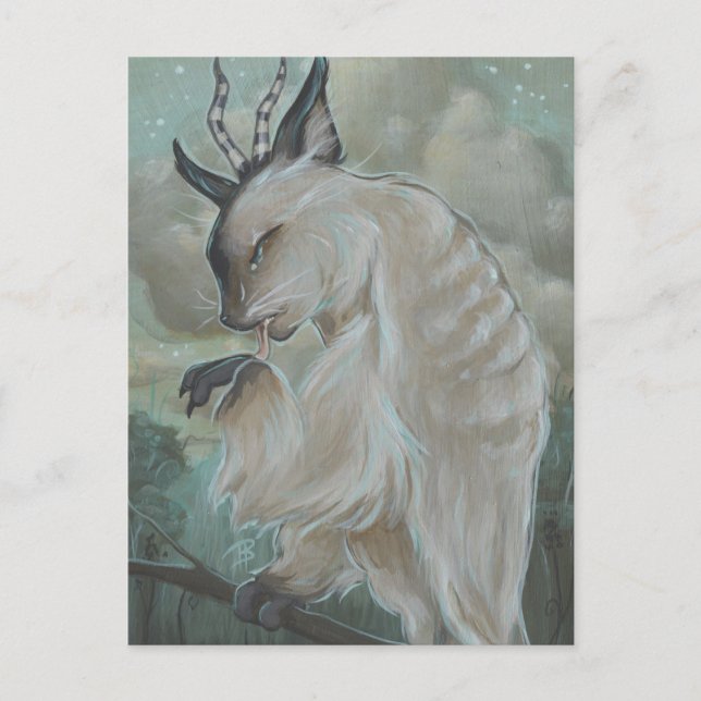Meowl 2 cat owl postcard postkarte (Vorderseite)