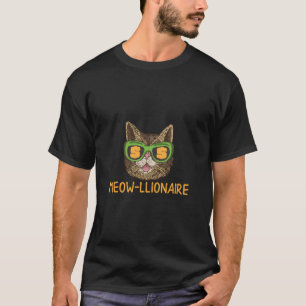 Meowllionaire-Millionärskatze mit Dollarflügel T-Shirt