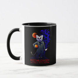 MEOWLOWEEN MICHAEL MEOWERS HALLOWEEN CAT BEÄNGSTIG TASSE