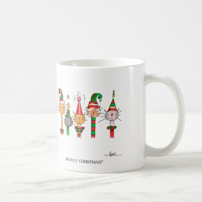 MEOWLY WEIHNACHTEN! Kaffee-Tasse Kaffeetasse (Rechts)