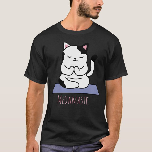 Meowmaste Animal Yoga T-Shirt (Vorderseite)