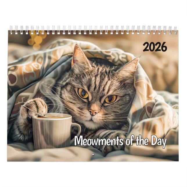 Meowments of the Day - 2026 Cat Calendar Kalender (Titelbild)
