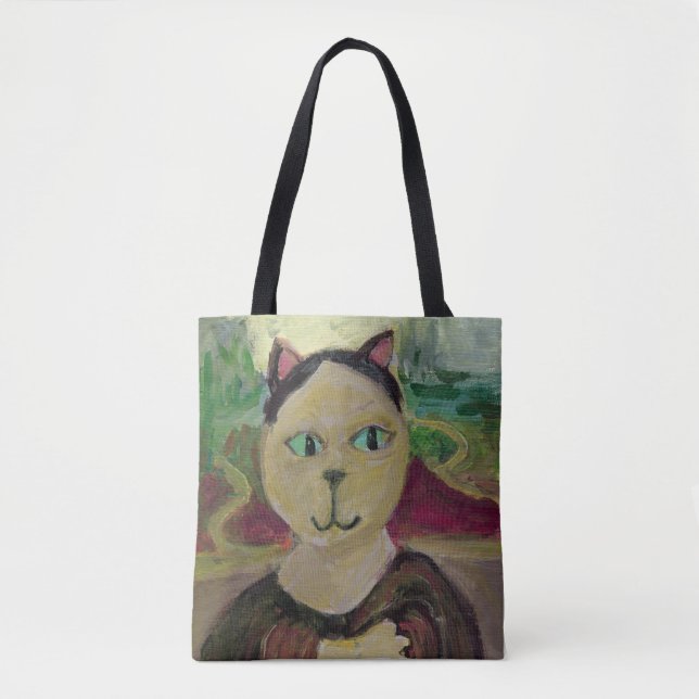 Meowna Mona Lisa Fun Classic Cat Painting (Vorderseite)