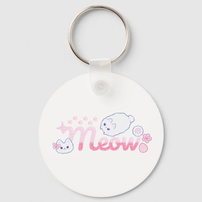 Meowpink Schlüsselanhänger (Vorderseite)