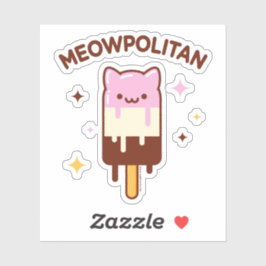 MEOWPOLITAN Katzenaufkleber Aufkleber