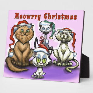 Meowrry Weihnachtskatzen Fotoplatte