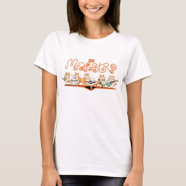 Meows The Maestro T-Shirt (Vorderseite)