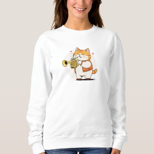 Meows und Melodies Sweatshirt (Vorderseite)