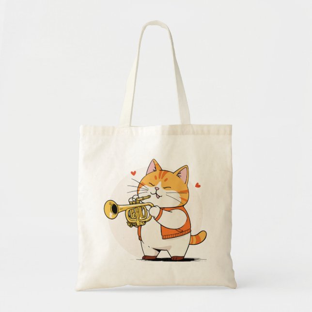 Meows und Melodies Tragetasche (Vorne)
