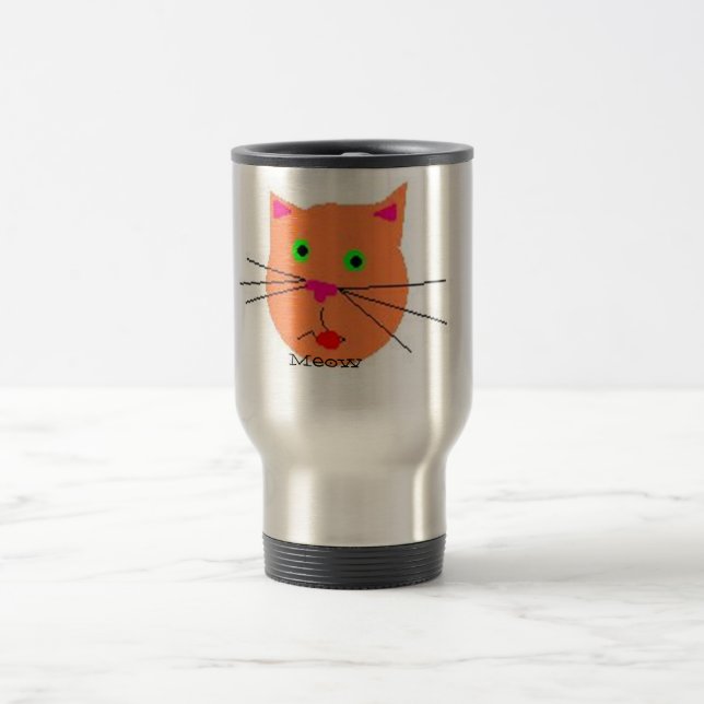 Meowschale der Katze Reisebecher (Mittel)