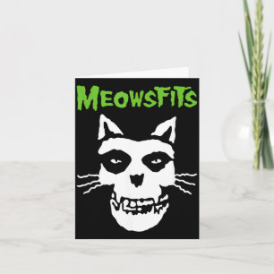 Meowsfits Katzen Kätzchen Miauen Lustige Parodie B Karte