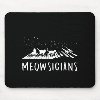 Meowsicians Music Cat Kitten Piano Pianist Geschen Mousepad